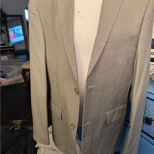 Zara Gray Sport Coat with Classic Notch Lapel